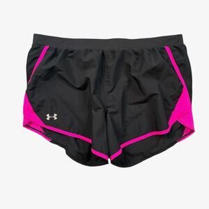 Under Armour Shorts Women XL Extra Large Fly By 2.0 Brief Lined Running Drawcord